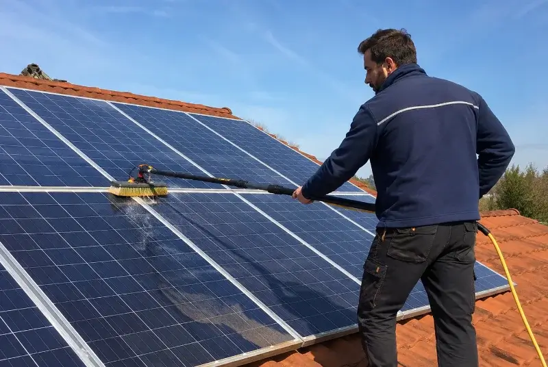 Nettoyage et entretien de panneaux solaires à Santes
